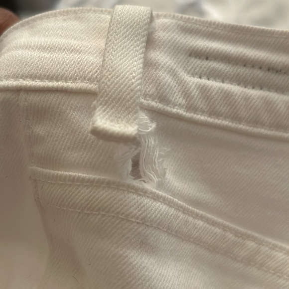 Citizens of humanity Drew fray high rise crop flare white jeans. - Picture 6 of 7